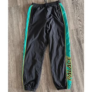 Palace Racer Track Shell Pants Black Green Yellow Rare 2019 Men’s Small
